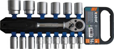 Sada nářadí 1/2" EXTOL PREMIUM 16ks