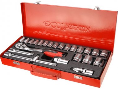 Sada nářadí 1/2" EXTOL PREMIUM 24ks