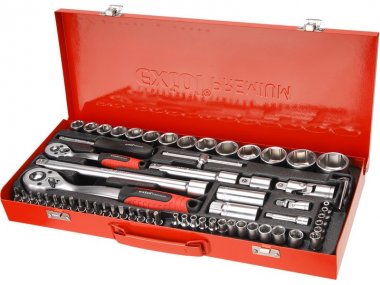 Sada nářadí 1/4",1/2" EXTOL PREMIUM 65ks