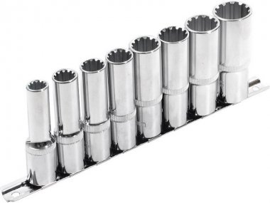 Sada hlavic 1/2" MULTI-LOCK EXTOL PREMIUM 8ks