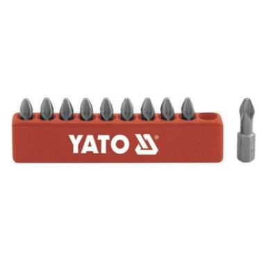 Bity 1/4" křížové PH3 Yato 10ks protiskluzové