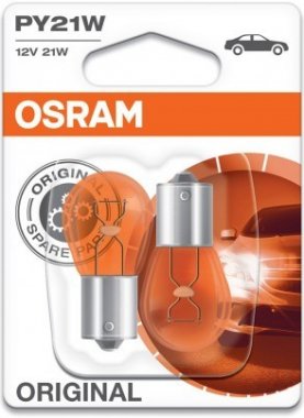 Žárovka Osram PY21W, ORIGINAL 7507-02B