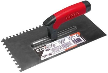 Hladítko YATO 270 x 130 mm, zuby 8 x 8 mm