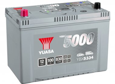 Autobaterie Yuasa YBX5000 Silver High Performance SMF 12V, 100Ah, 830A, YBX5334