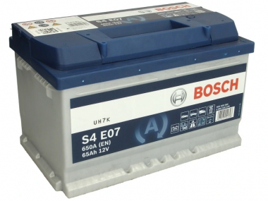 Autobaterie Bosch S4 EFB, 12V, 65Ah, 650A, S4 E07