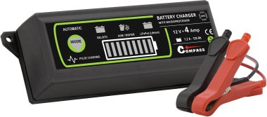 Compass nabíječka mikroprocesor 4Amp 12V PB/GEL/AGM/LiFePO4