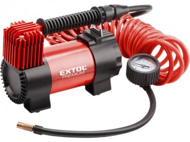 Kompresor auto v tašce s příslušenstvím EXTOL Premium 12V, 10,3bar