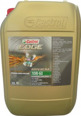 Motorový olej Castrol EDGE Fluid Titanium SUPERCAR 10W-60, 20L