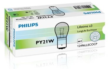 Žárovka Philips PY21W, LongLife EcoVision 12496LLECOCP