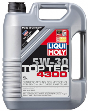 Motorový olej Liqui Moly Top Tec 4300 5W-30, 5L