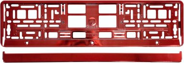 Podložka pod SPZ RED metallic Compass