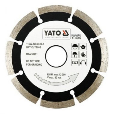 Yato Kotouč diamantový 115 x 22,2 x 2,1 mm