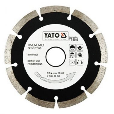 Yato Kotouč diamantový 125 x 22,2 x 2,2 mm