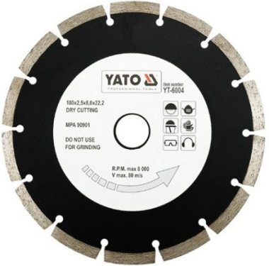 Yato Kotouč diamantový 180 x 22,2 x 2,5 mm