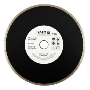 Yato Kotouč diamantový 230 x 22,2 x 2,7 mm hladký
