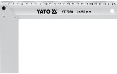 Yato Truhlářský úhelník hliníkový 250mm