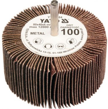 Yato Kotouč lamelový radiální 80x40 P-80 shřídelí 6mm