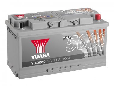 Autobaterie Yuasa YBX5000 12V, 100Ah, 900A, YBX5019, pravá