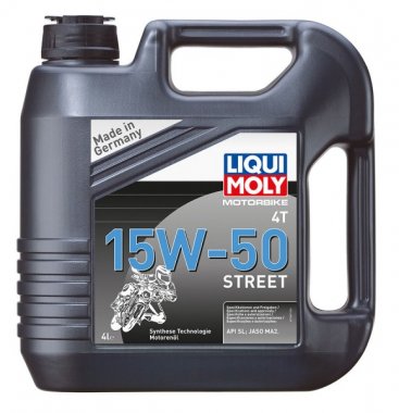 Motorový olej Liqui Moly Motorbike 4T Street 15W-50, 4L