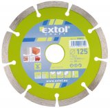 EXTOL CRAFT kotouč diamantový řezný, turbo - suché i mokré řezání, 115x22,2mm, 108851