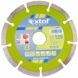 EXTOL CRAFT kotouč diamantový řezný, turbo - suché i mokré řezání, 125x22,2mm, 108852