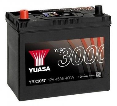 Autobaterie Yuasa YBX3000 12V, 45Ah, 400A, YBX3057, levá