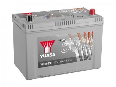 Autobaterie Yuasa YBX5000 12V, 95Ah, 830A, YBX5335, pravá
