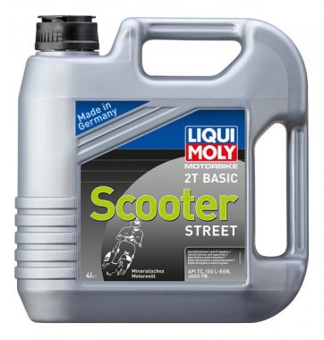 Motorový olej Liqui Moly Motorbike 2T Basic Scooter Street, 4L