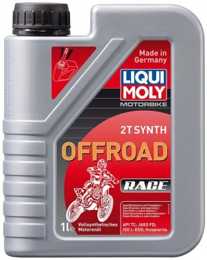 Motorový olej Liqui Moly Motorbike 2T Synth Offroad Race, 1L
