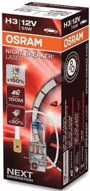 Žárovka Osram H3, NIGHT BREAKER LASER NEXT GEN. 64151NL