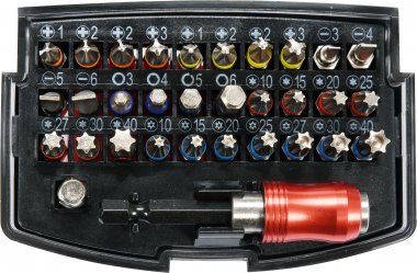 Sada bitů s adaptérem 1/4" 32ks Yato YT-04622
