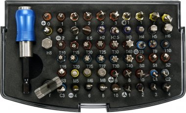 Sada bitů s adaptérem 1/4" 59ks Yato YT-04624