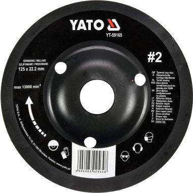 Rotační rašple úhlová 125 mm typ 2 Yato YT-59165